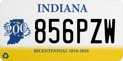 IN license plate 856PZW