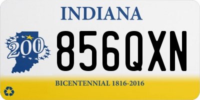 IN license plate 856QXN