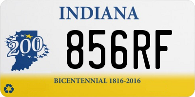 IN license plate 856RF