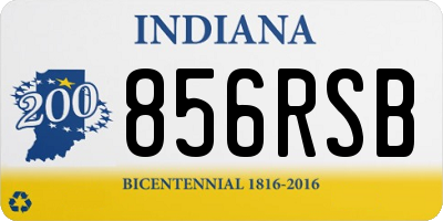 IN license plate 856RSB