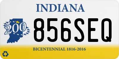 IN license plate 856SEQ