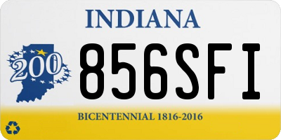 IN license plate 856SFI