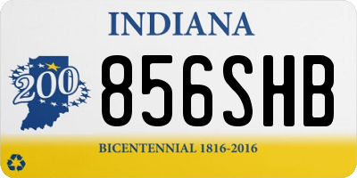 IN license plate 856SHB