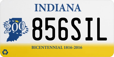 IN license plate 856SIL