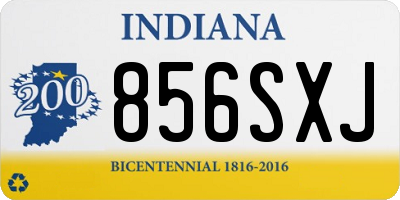 IN license plate 856SXJ