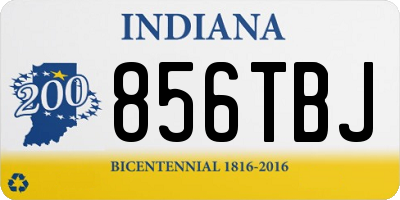 IN license plate 856TBJ