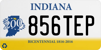 IN license plate 856TEP