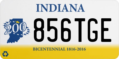 IN license plate 856TGE