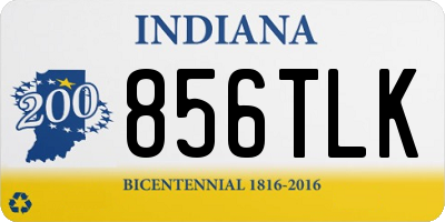 IN license plate 856TLK