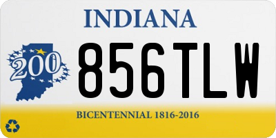 IN license plate 856TLW