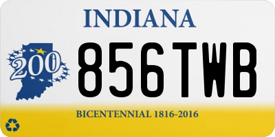 IN license plate 856TWB