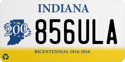 IN license plate 856ULA