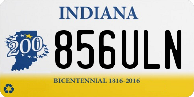 IN license plate 856ULN