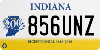 IN license plate 856UNZ