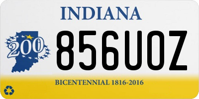 IN license plate 856UOZ