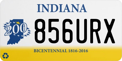 IN license plate 856URX