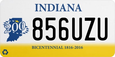 IN license plate 856UZU
