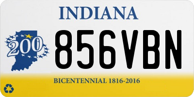 IN license plate 856VBN