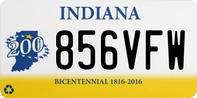 IN license plate 856VFW