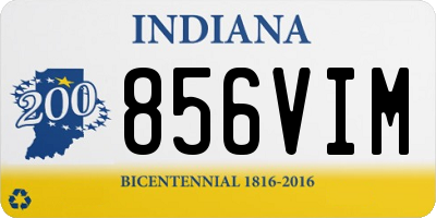 IN license plate 856VIM