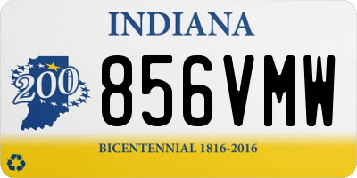 IN license plate 856VMW