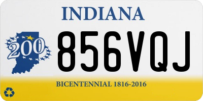 IN license plate 856VQJ