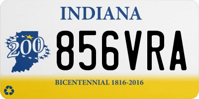 IN license plate 856VRA