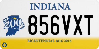 IN license plate 856VXT