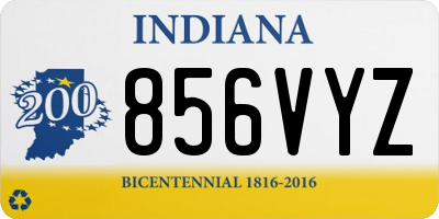 IN license plate 856VYZ