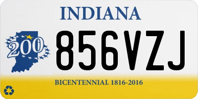 IN license plate 856VZJ