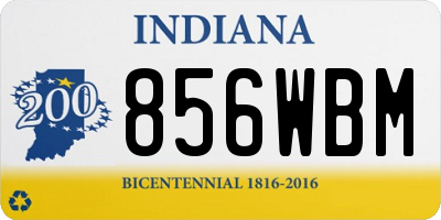 IN license plate 856WBM