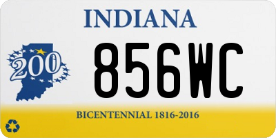 IN license plate 856WC