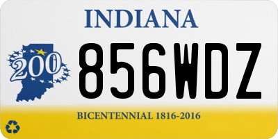 IN license plate 856WDZ
