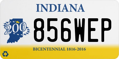 IN license plate 856WEP