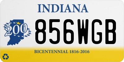 IN license plate 856WGB