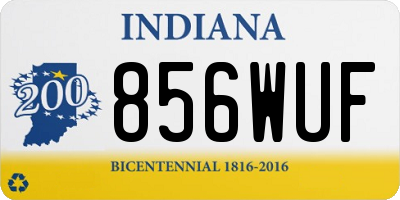 IN license plate 856WUF