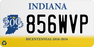 IN license plate 856WVP
