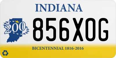 IN license plate 856XOG