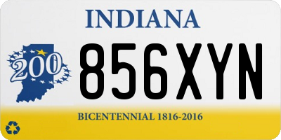 IN license plate 856XYN