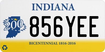 IN license plate 856YEE