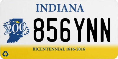 IN license plate 856YNN