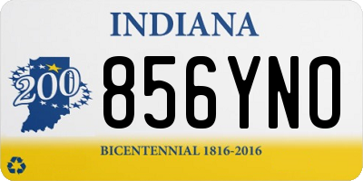 IN license plate 856YNO