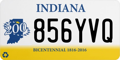 IN license plate 856YVQ