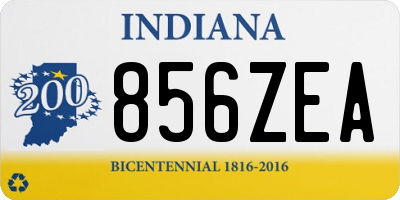 IN license plate 856ZEA