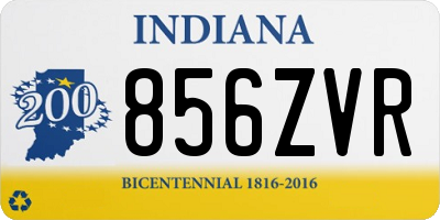 IN license plate 856ZVR