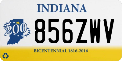 IN license plate 856ZWV