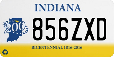 IN license plate 856ZXD