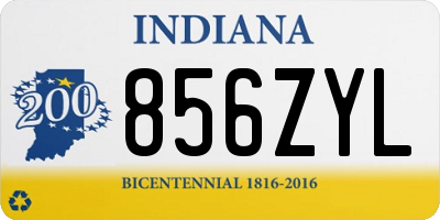 IN license plate 856ZYL