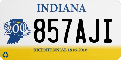 IN license plate 857AJI