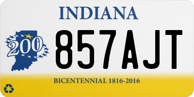 IN license plate 857AJT